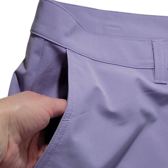 Travis Mathew Shorts Men Size 42 Performance Golf Tech Chino Lavender Preppy NEW - Picture 5 of 16